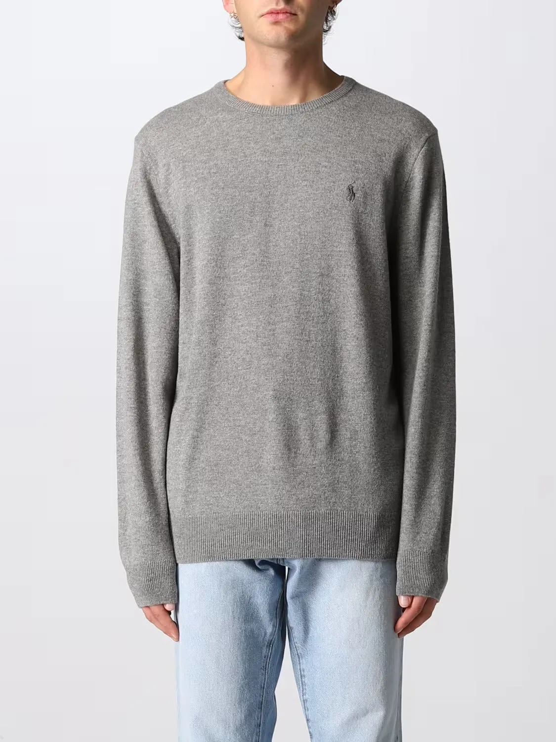 710876714 FGRYH RALPH LAUREN SWEATER MEN GREY