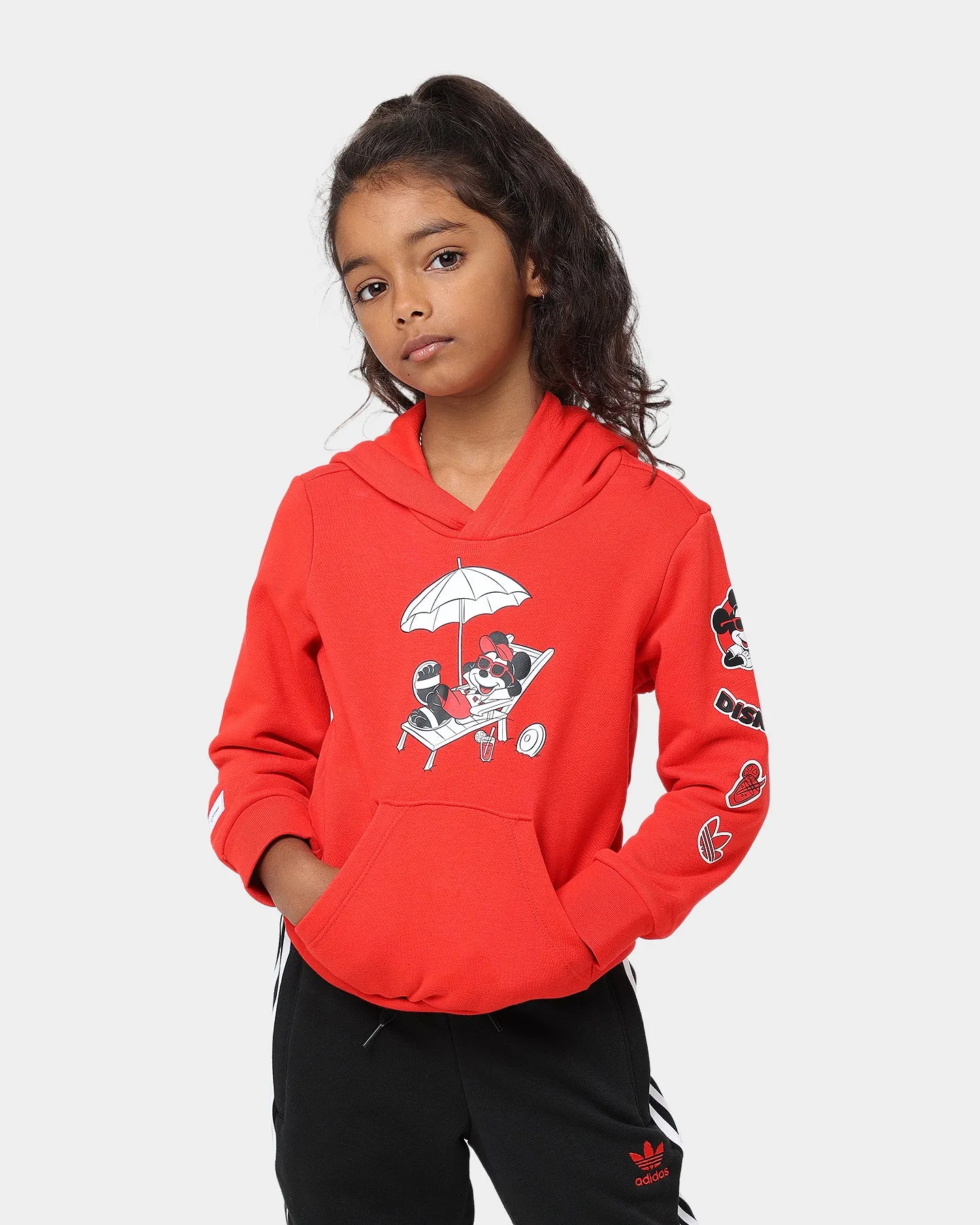 Adidas Kids' Mickey & Friends Hoodie Set Vivid Red