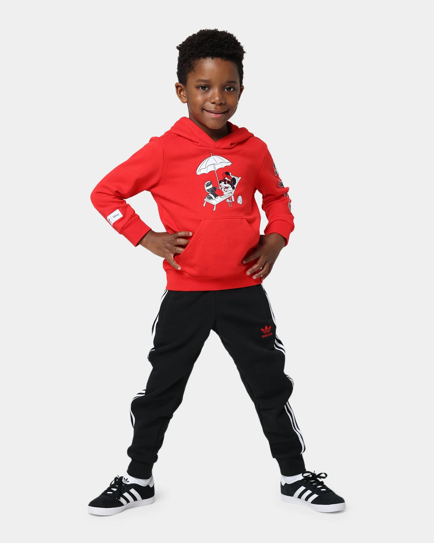 Adidas Kids' Mickey & Friends Hoodie Set Vivid Red