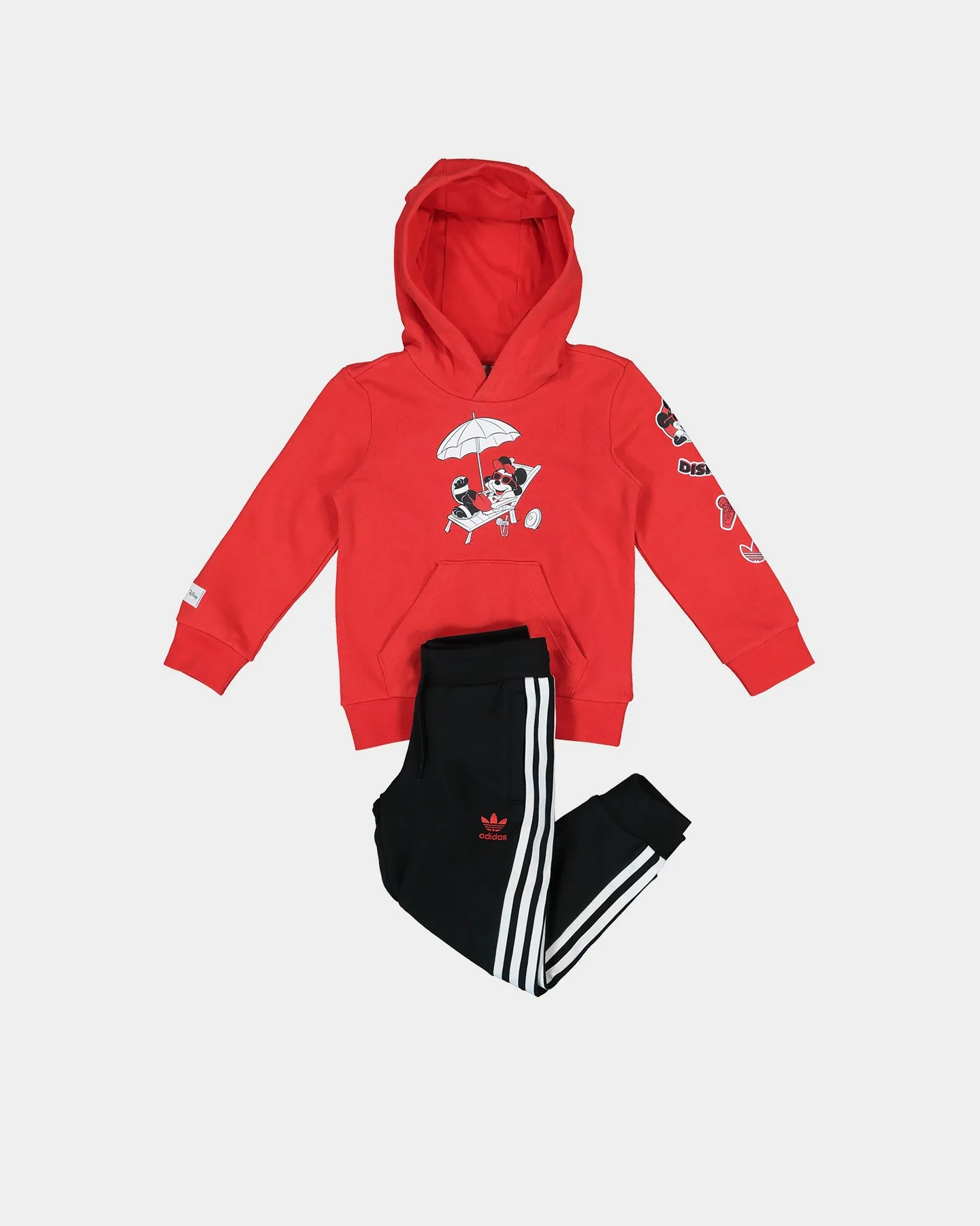 Adidas Kids' Mickey & Friends Hoodie Set Vivid Red