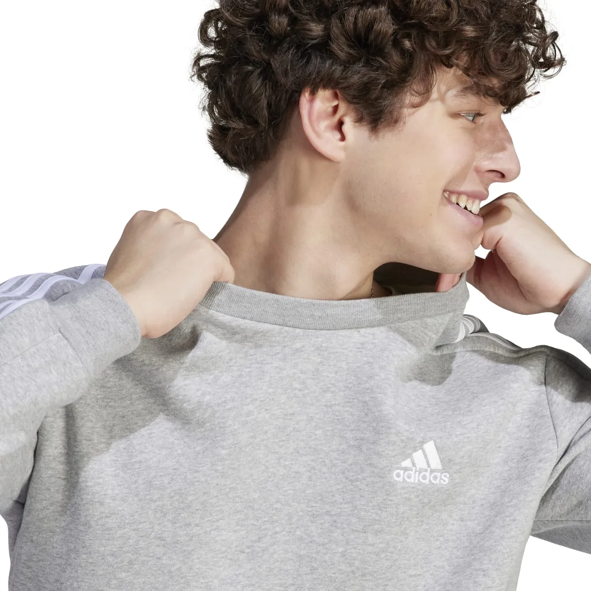 adidas Men's Essentials Fleece 3-Stripes Sweatshirt