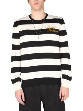 Alexander McQueen Striped Crewneck Jumper