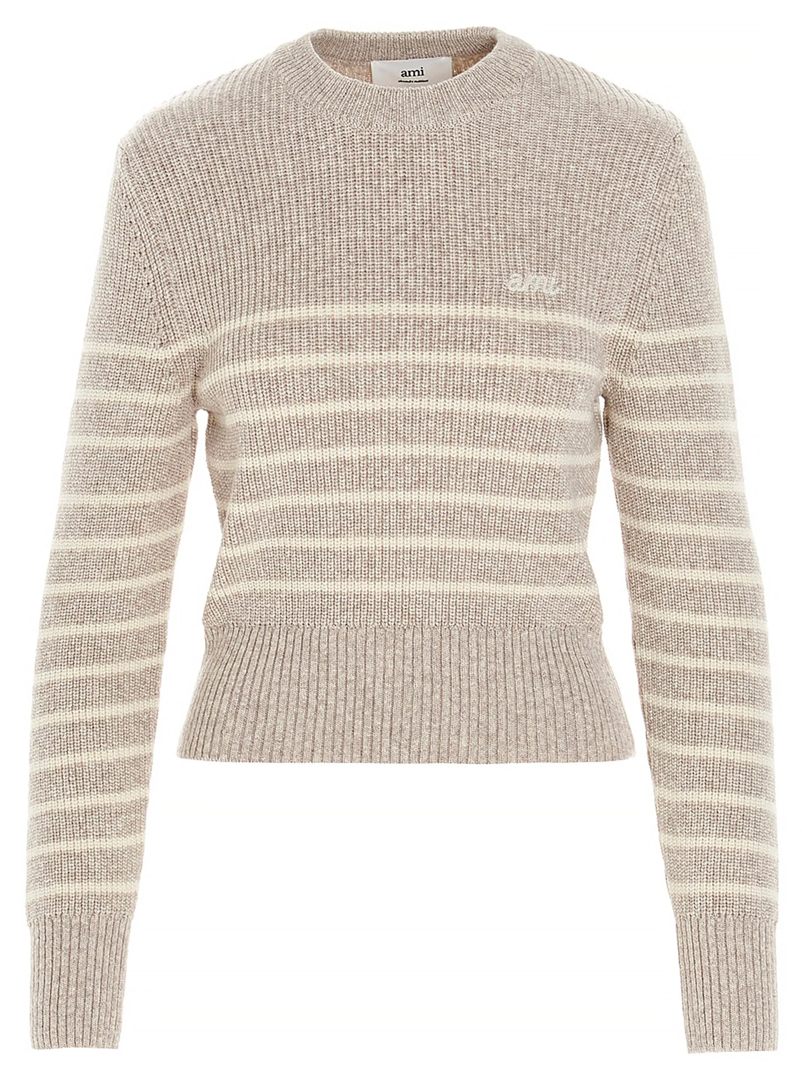 AMI Breton Striped Crewneck Jumper