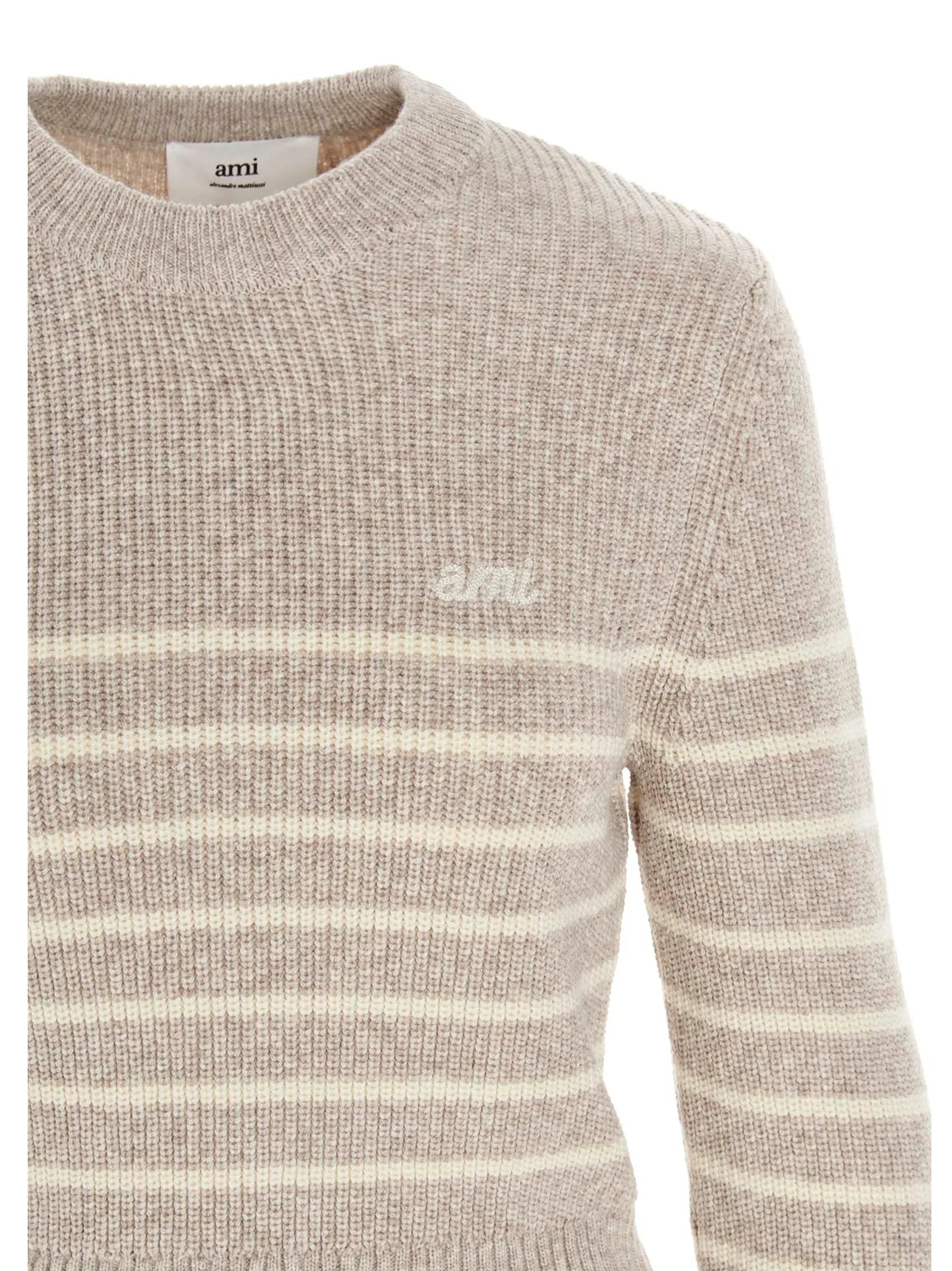 AMI Breton Striped Crewneck Jumper