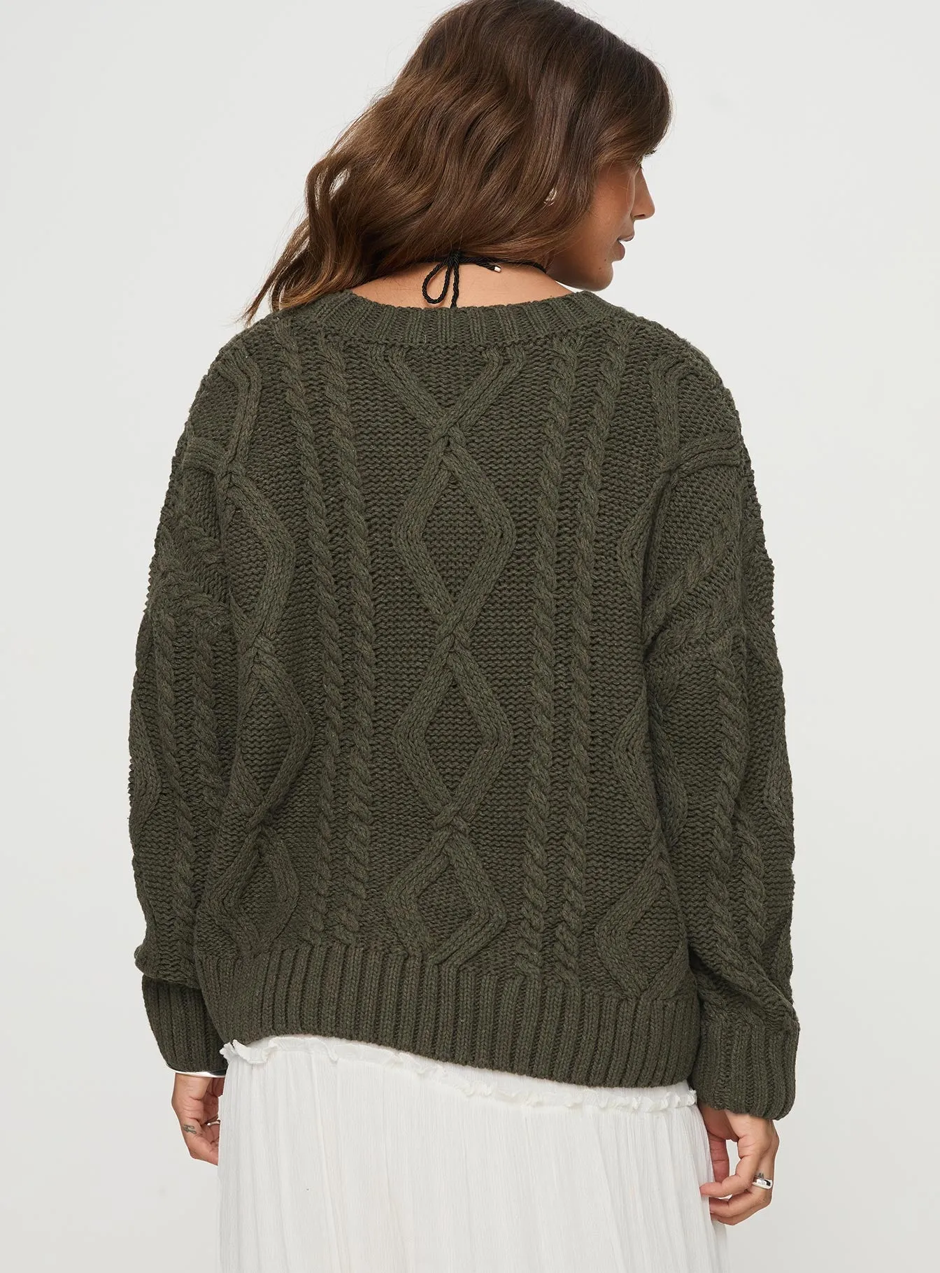 Anaya Oversized Sweater Olive