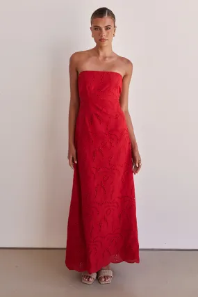 Angelica Maxi Dress (Red)