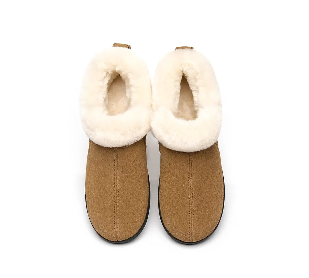 AUSTRALIAN SHEPHERD® UGG Slippers Sheepskin Wool Collar Ankle Daley