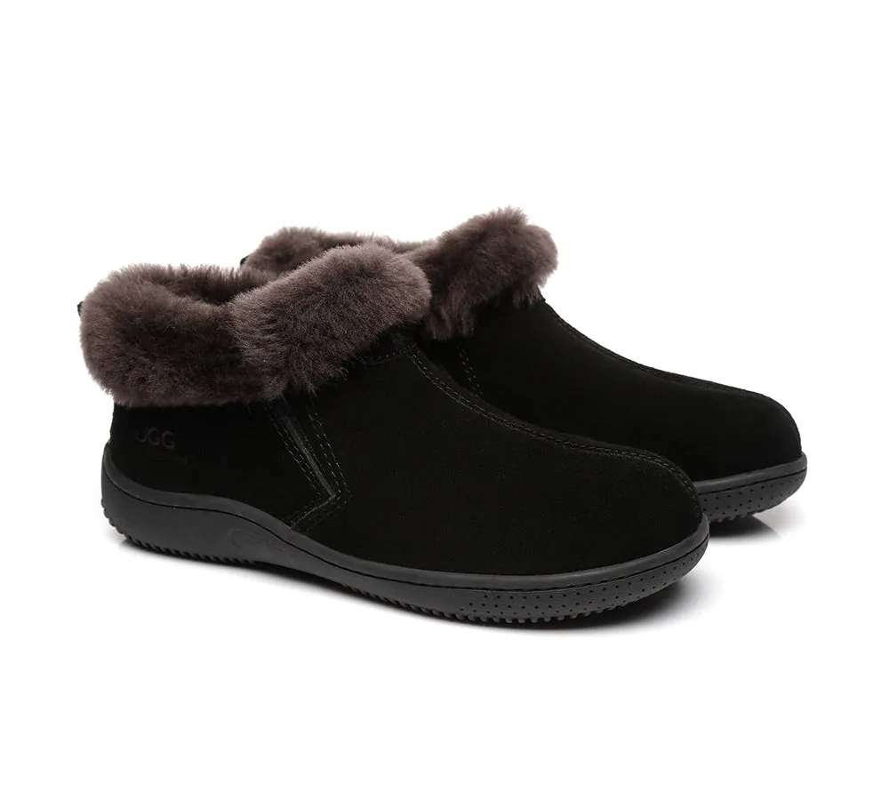 AUSTRALIAN SHEPHERD® UGG Slippers Sheepskin Wool Collar Ankle Daley