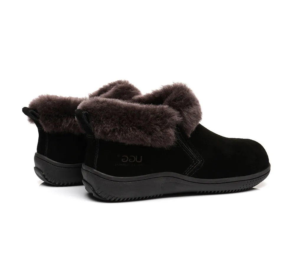 AUSTRALIAN SHEPHERD® UGG Slippers Sheepskin Wool Collar Ankle Daley