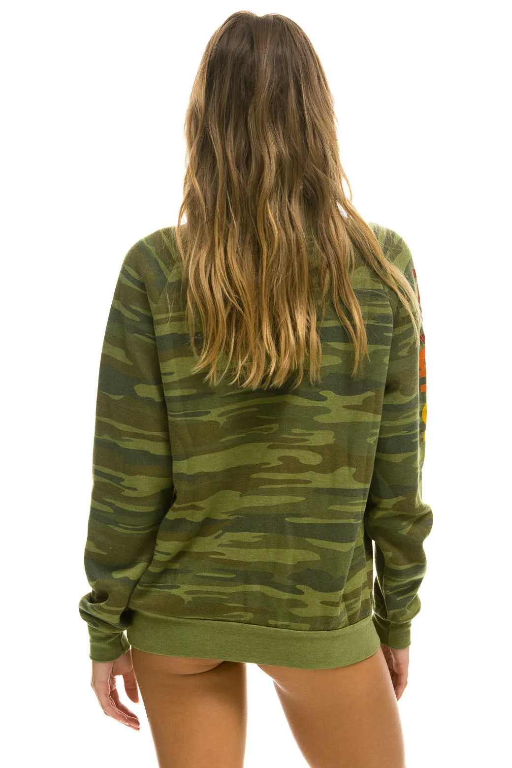 AVIATOR NATION CREW SWEATSHIRT - CAMO