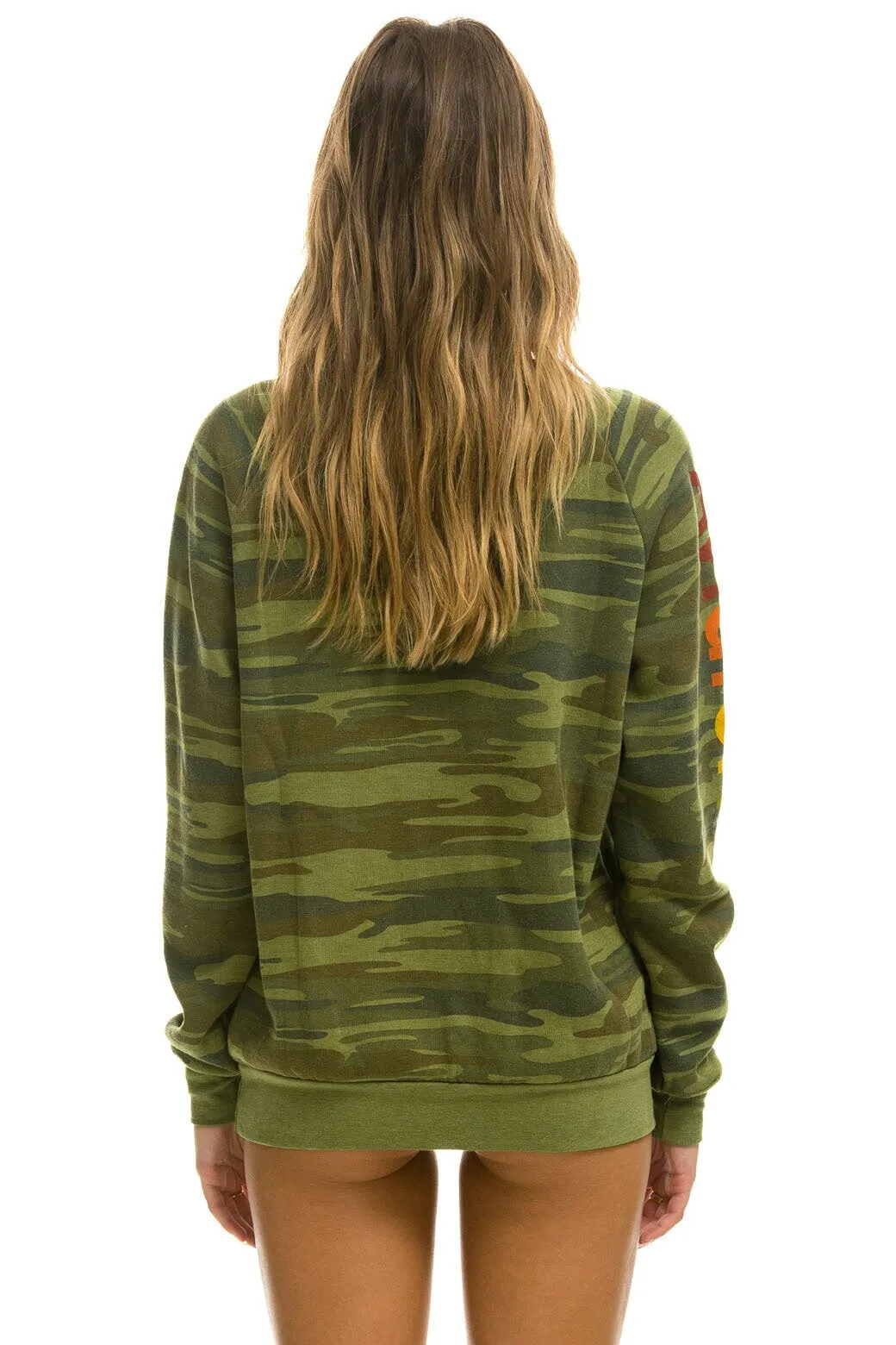 AVIATOR NATION MALIBU  SWEATSHIRT - CAMO