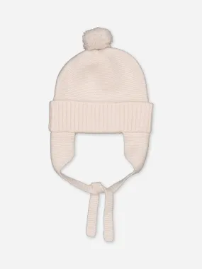 Baby's Cashmere Pompom Beanie Ivory