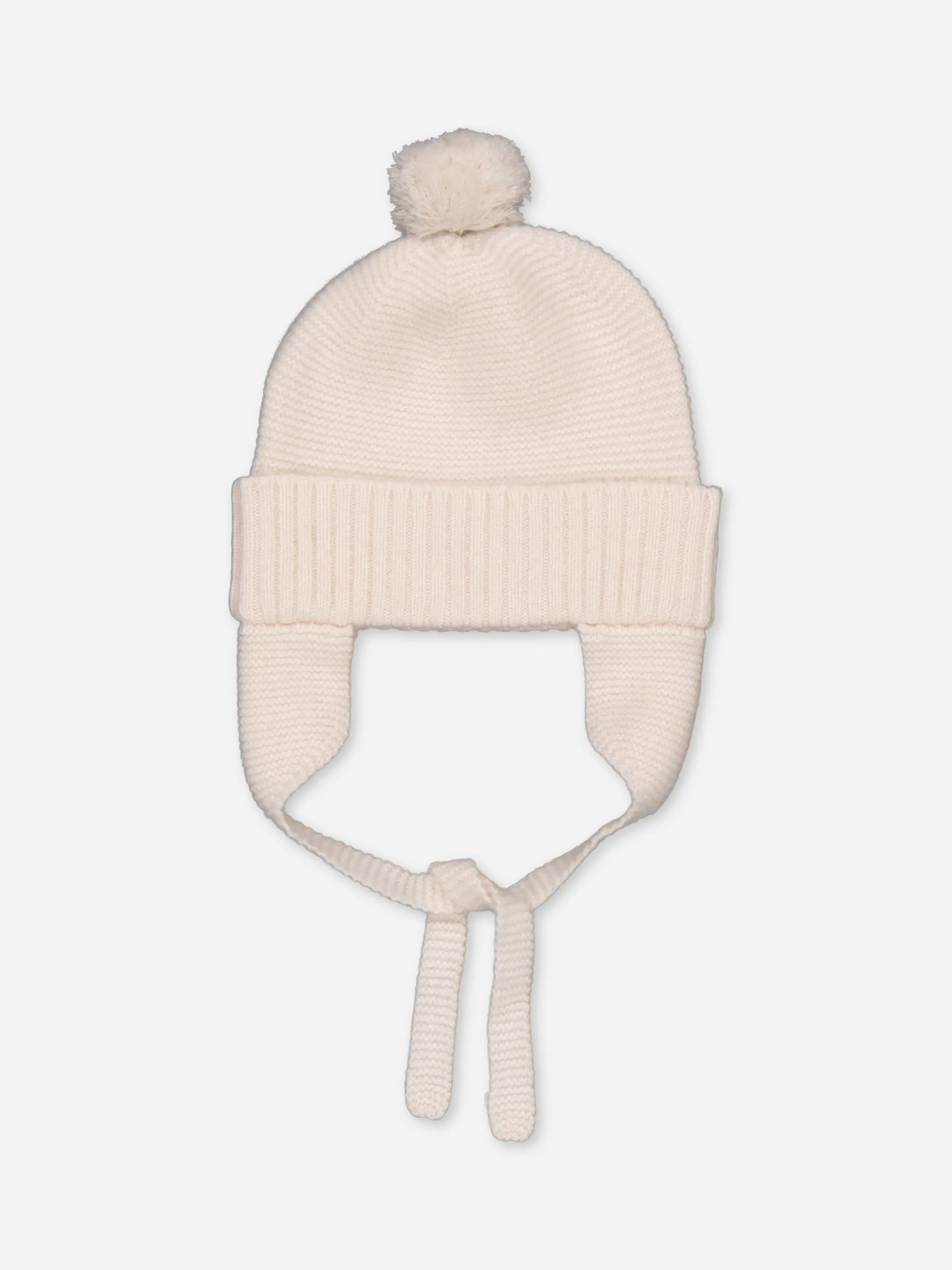 Baby's Cashmere Pompom Beanie Ivory