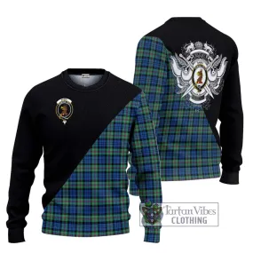 Baird Ancient Tartan Ugly Sweater with Family Crest and Military Logo Style