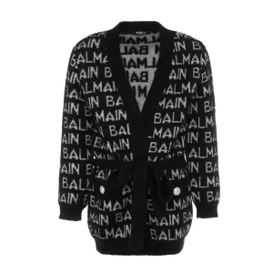 Balmain Logo Cardigan