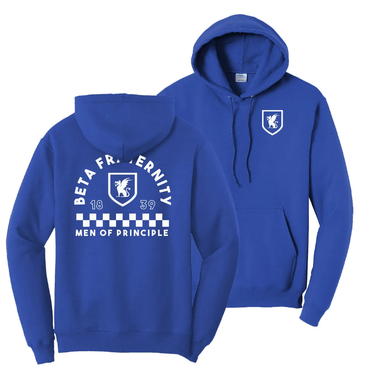 Beta Retro Block Graphic Hoodie