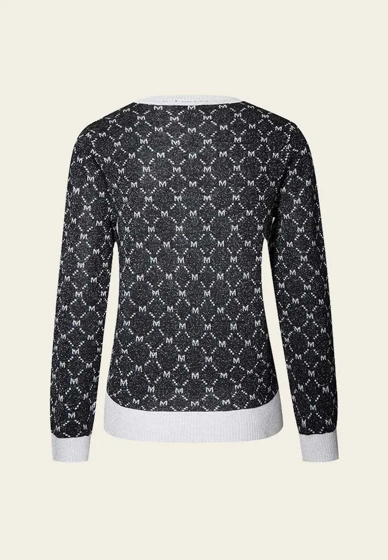 Black MOISELLE Monogram Sweater