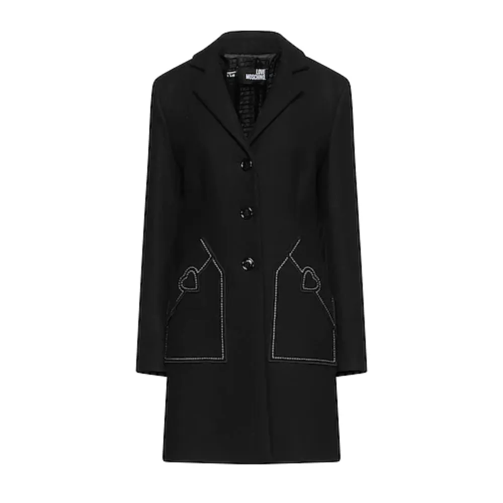 Black Wool Women Coat