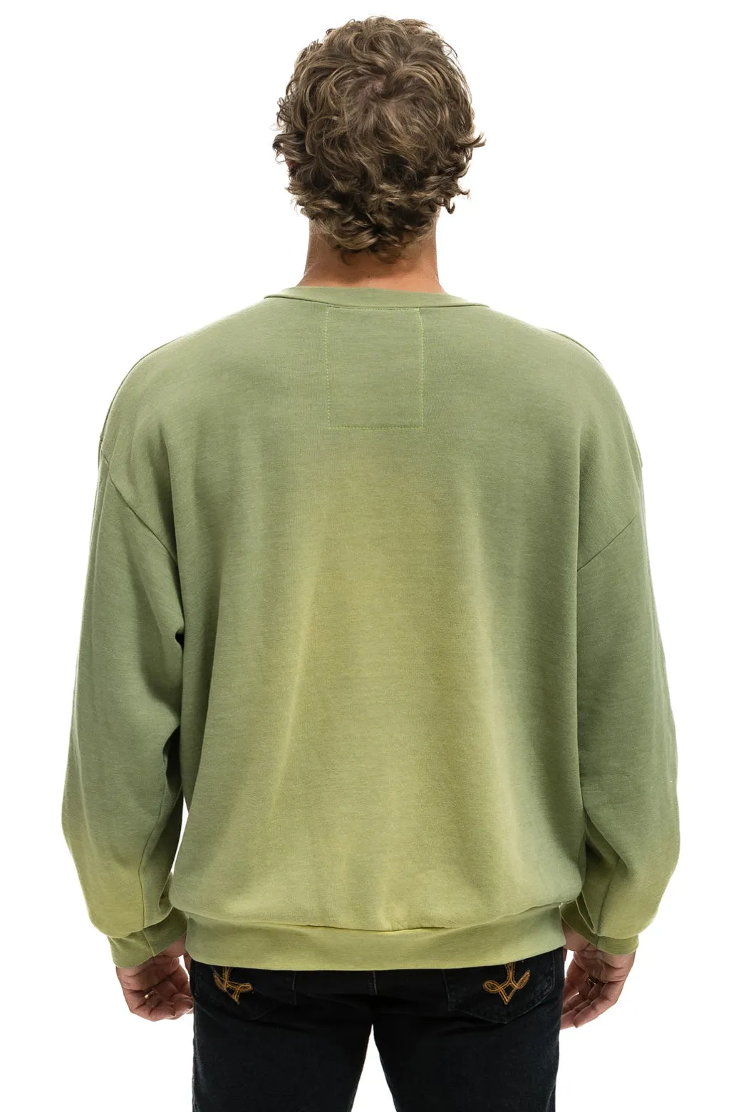 BOLT STITCH 2 RELAXED CREW SWEATSHIRT - FADED ARMY