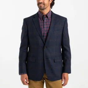 Brennan Plaid Sport Coat (Navy)