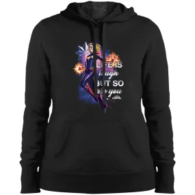 Captain Marvel Inspirational Quote Flight Women Hooded Sweatshirt