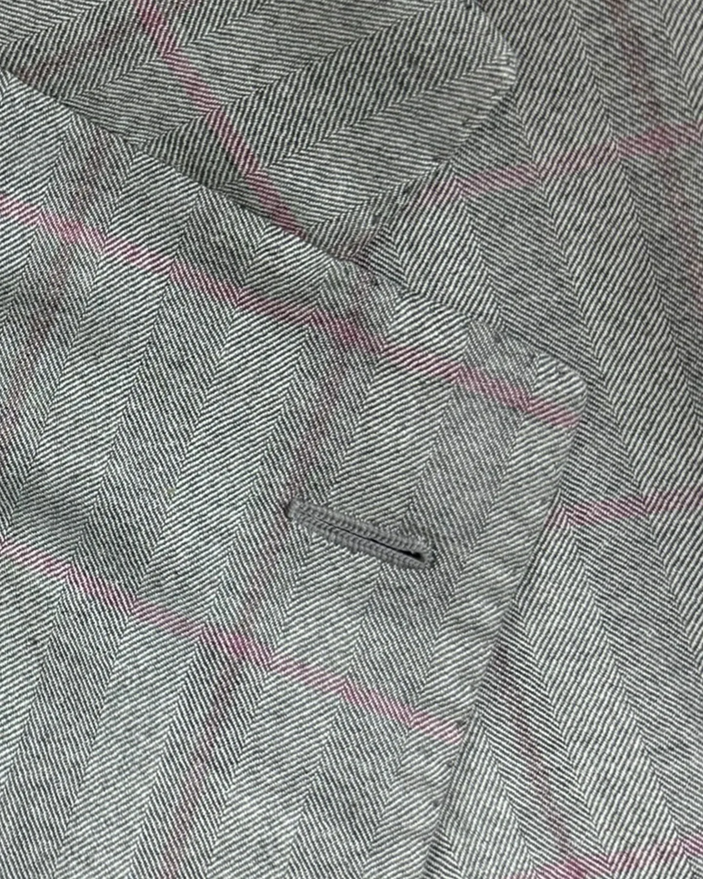 Cesare Attolini Sport Coat Gray Pink Cashmere Silk EU 52/ US 42