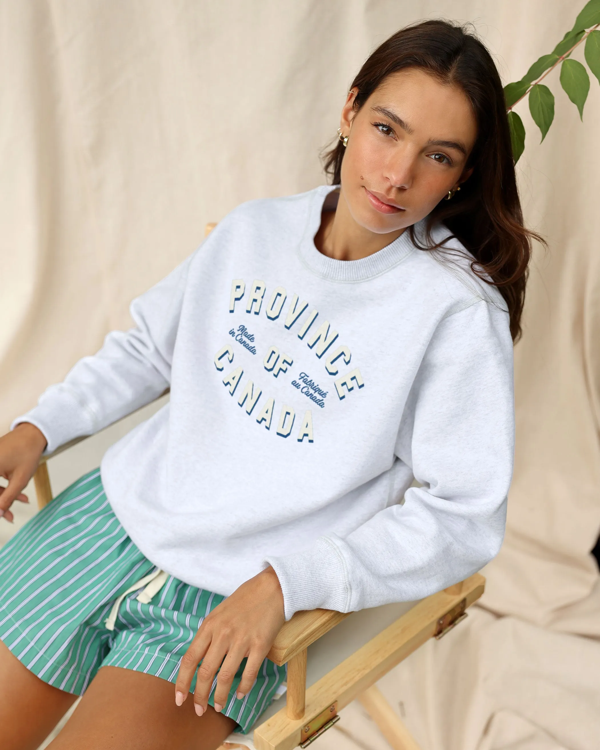 Classic Logo Fleece Sweatshirt Cloud - Unisex