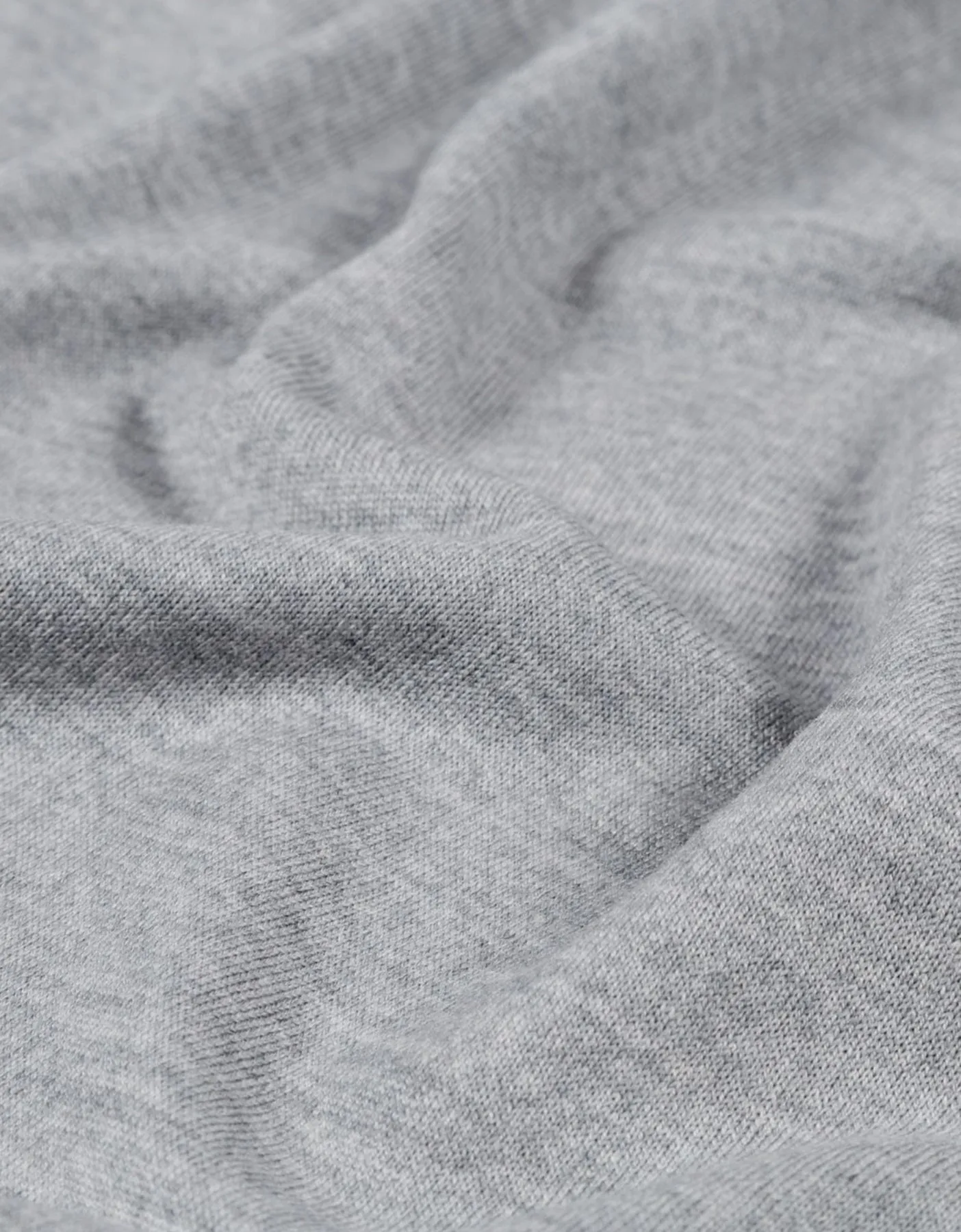 Classic Organic Crew - Heather Grey