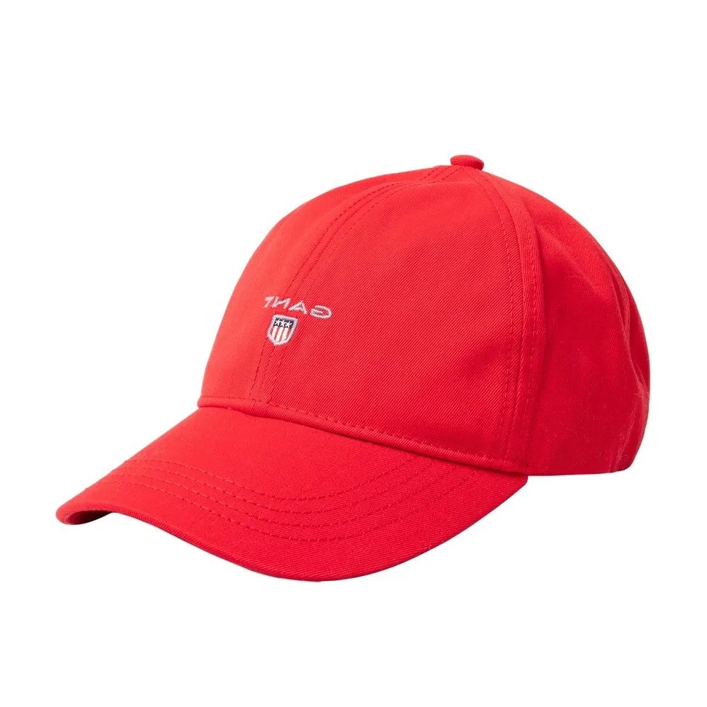 Cotton Twill Cap - Bright Red