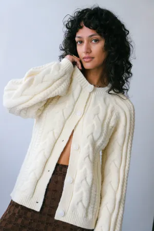 Cream Grace Cardigan