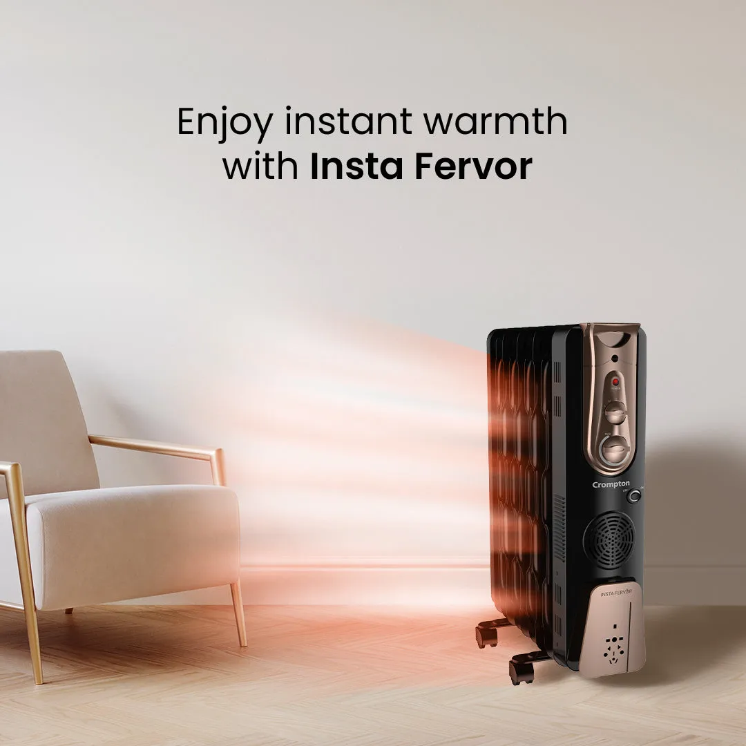 Crompton Insta Fervor 13 Fins 2900W Oil Filled Room Heater