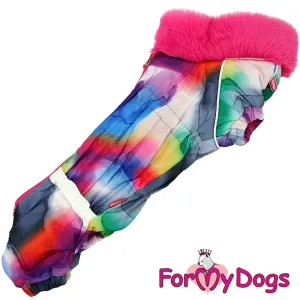 Dachshund Rainbow Rave Winter Suit For Girls SPECIAL ORDER