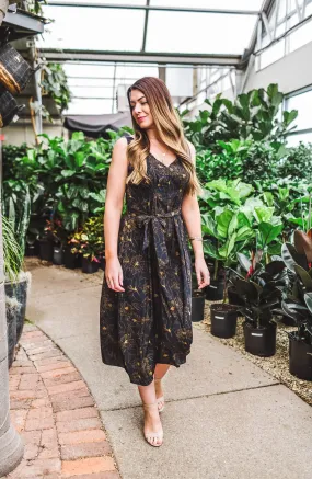 Double V-Neck Belted Maxi FINAL SALE