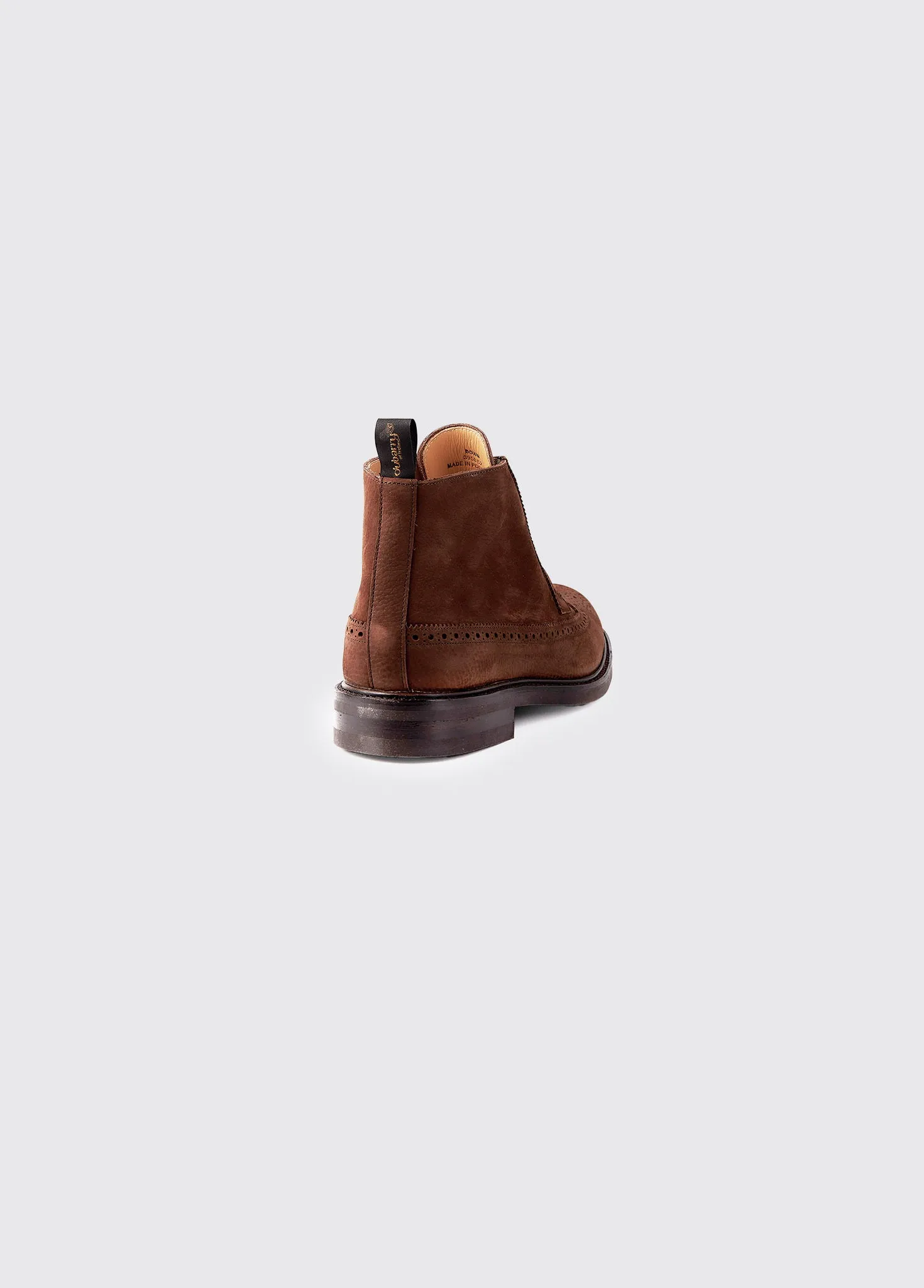 Down Goodyear  Brogue Boot - Walnut