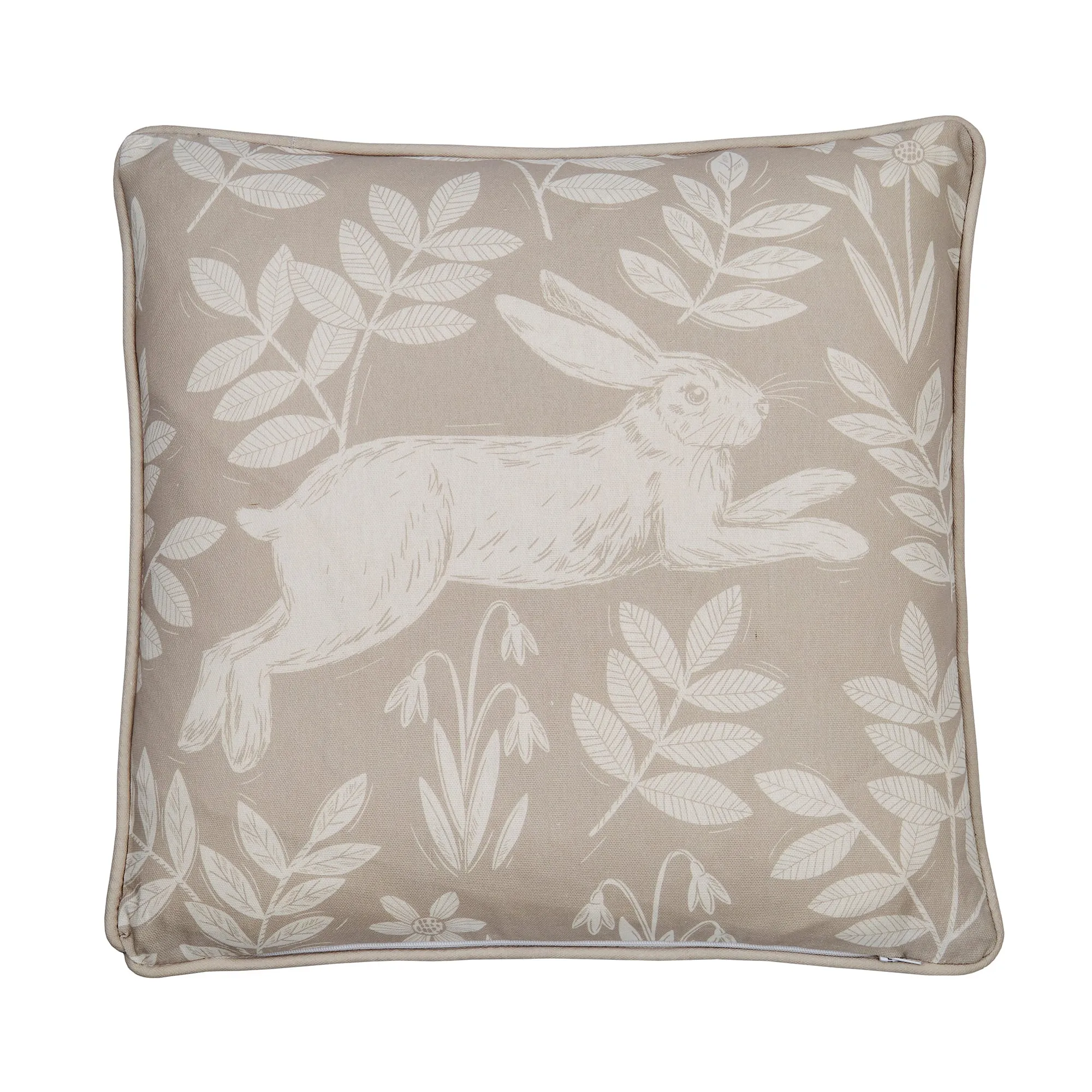 Dreams & Drapes Spring Rabbit Outdoor Cushion - Duck Egg