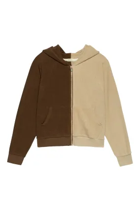 Duo Zip Up Chocolate/Lychee