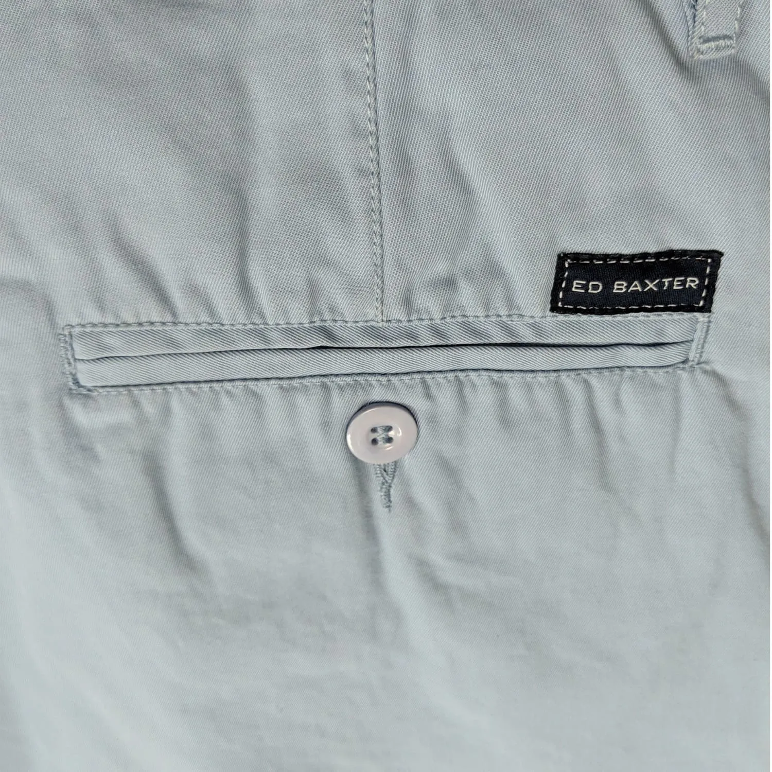 Ed Baxter Chinos - EB281 - Faded Denim