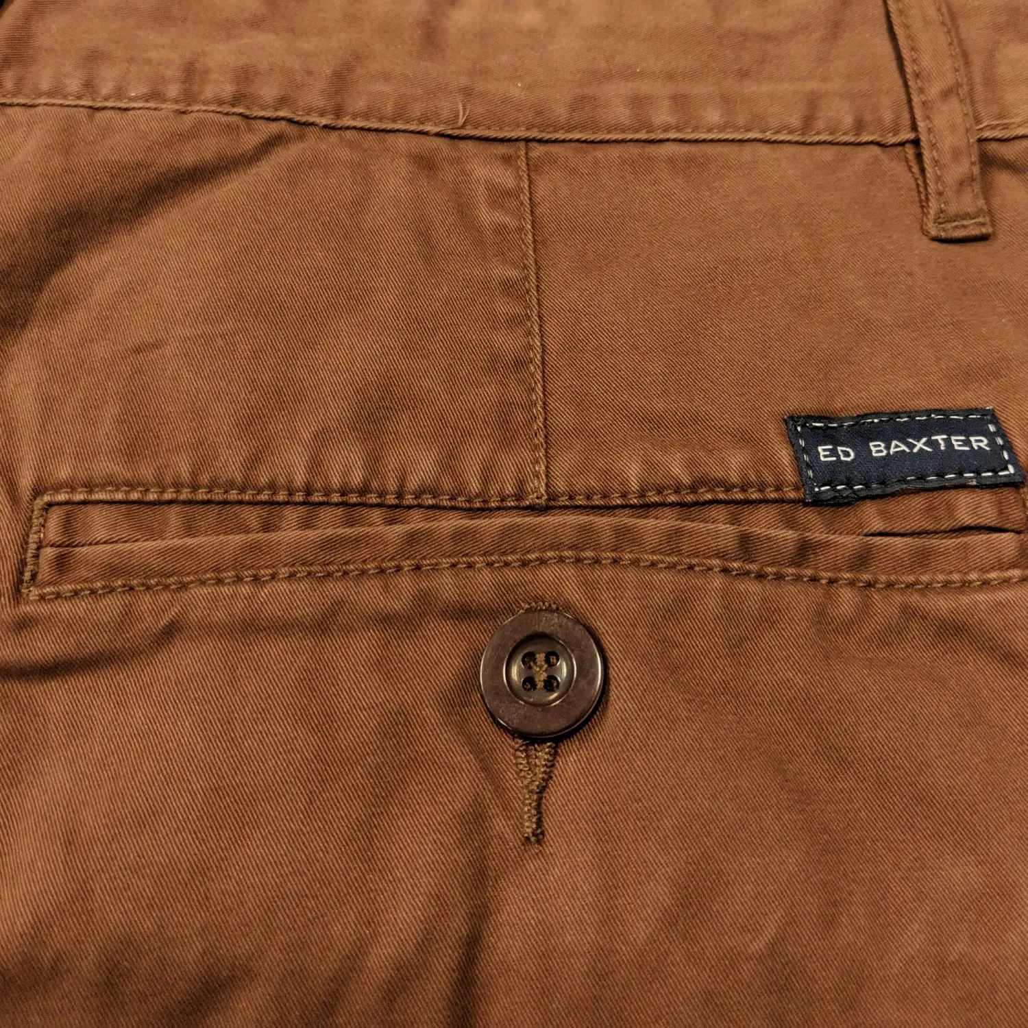 Ed Baxter Stretch Chinos - EB340 - Tobacco