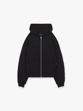 ESSENTIAL ZIP HOODIE - BLACK