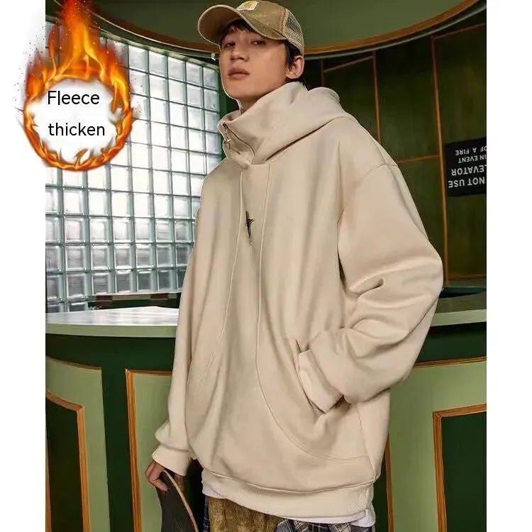 Fashion Turtleneck Street Hip pop Hoodie Sweatshirt Men