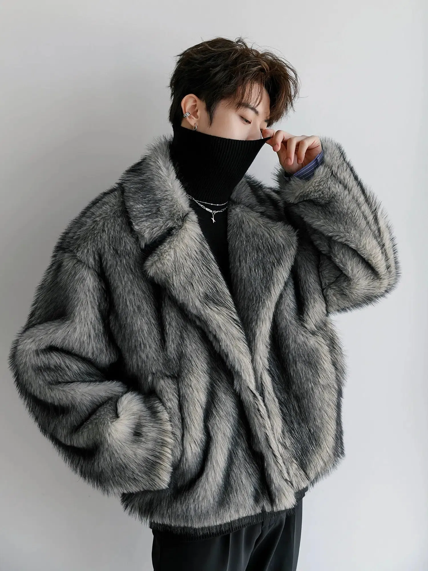 Faux Fur Oversized Coat