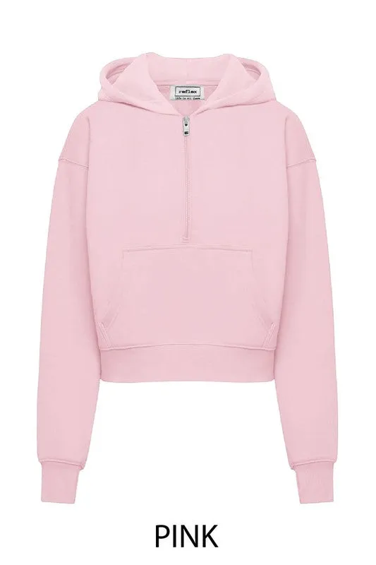 Fleece Half Zip Hoodie