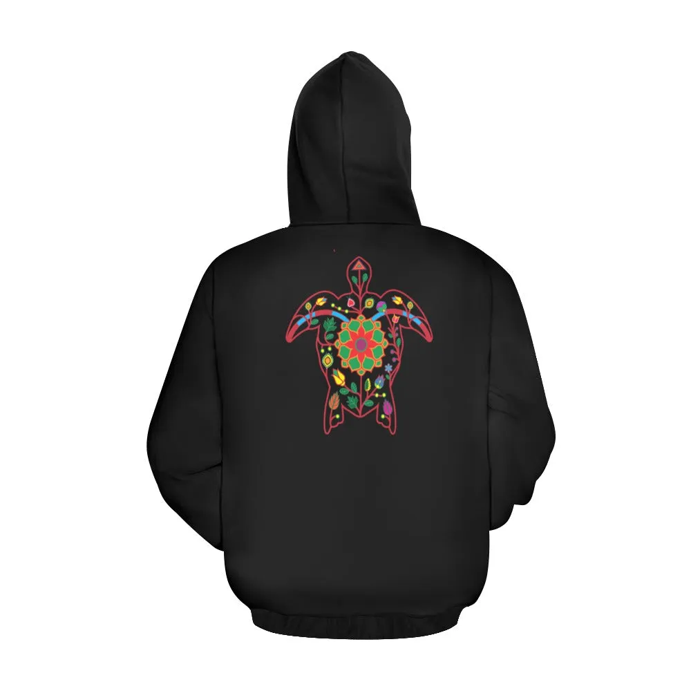 Floral Turtle Hoodie for Men (USA Size)