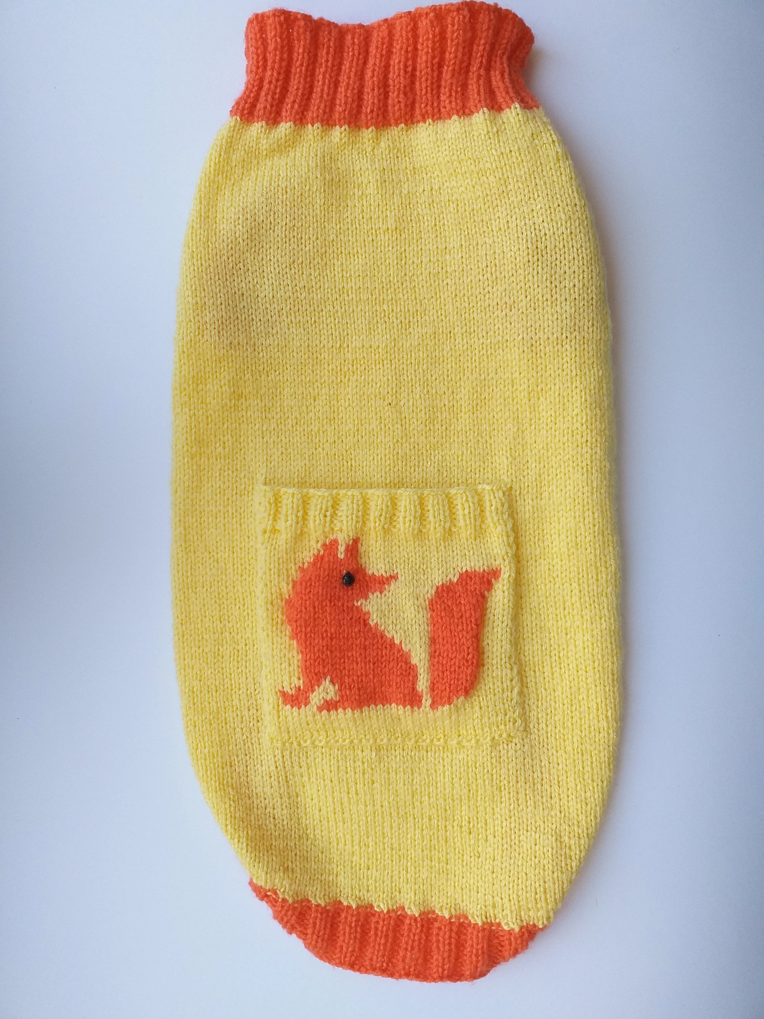 Fox sweater for dachshund, dachshund costume, dachshund clothing