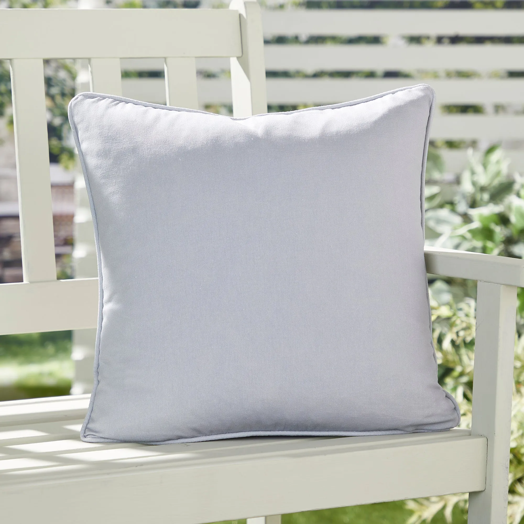 Fusion Plain Dye Cushion - Silver