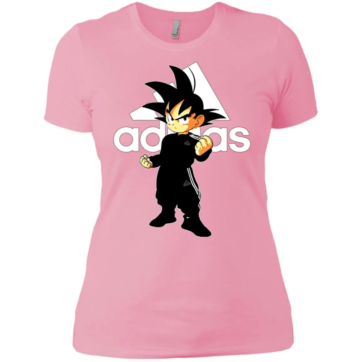 Goku Treding Adidas White T-shirt Women Cotton T-Shirt