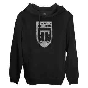 Greenville Triumph SC Mono Badge Fleece Pullover Hoodie - Black