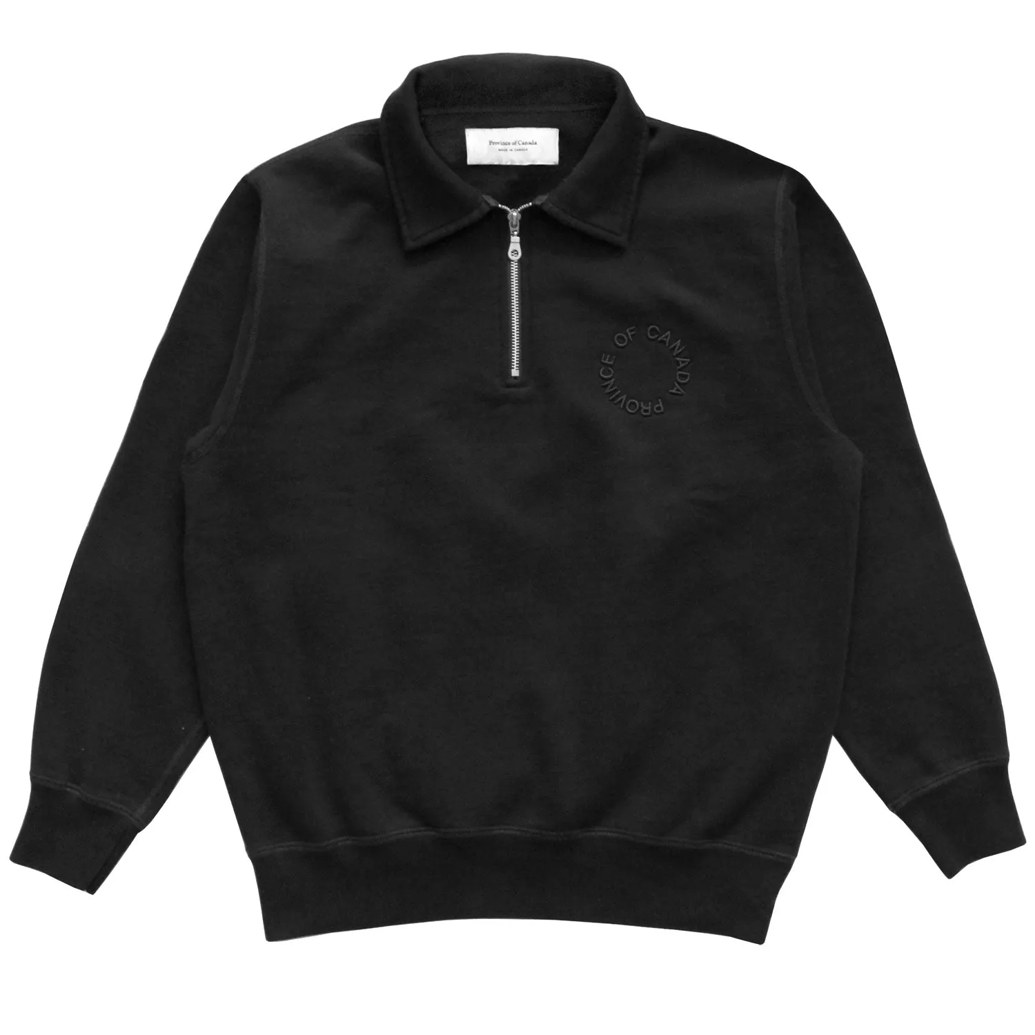 Half Zip Fleece Sweatshirt Black - Unisex