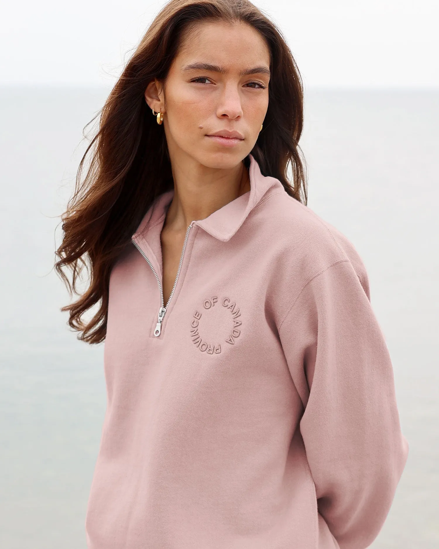 Half Zip Fleece Sweatshirt Dusk - Unisex