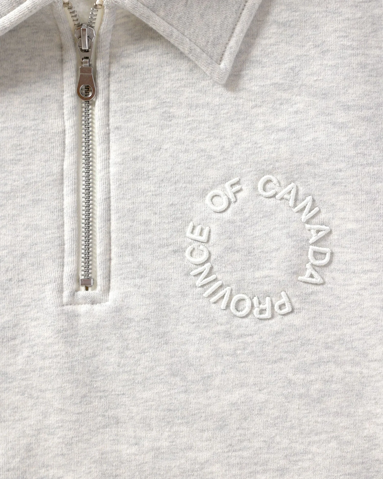 Half Zip Fleece Sweatshirt Eggshell - Unisex